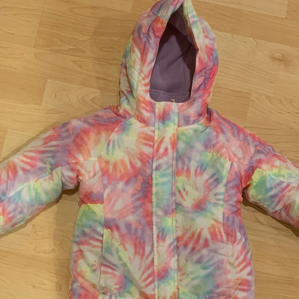 The Children's Place tie-dye 3-in-1 pink Jacket, 4T size